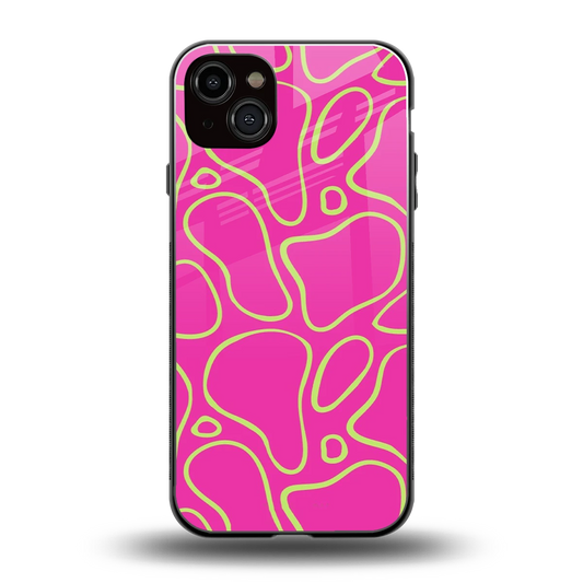 Lush Flow back phone cover | glass case for iphone 14 plus