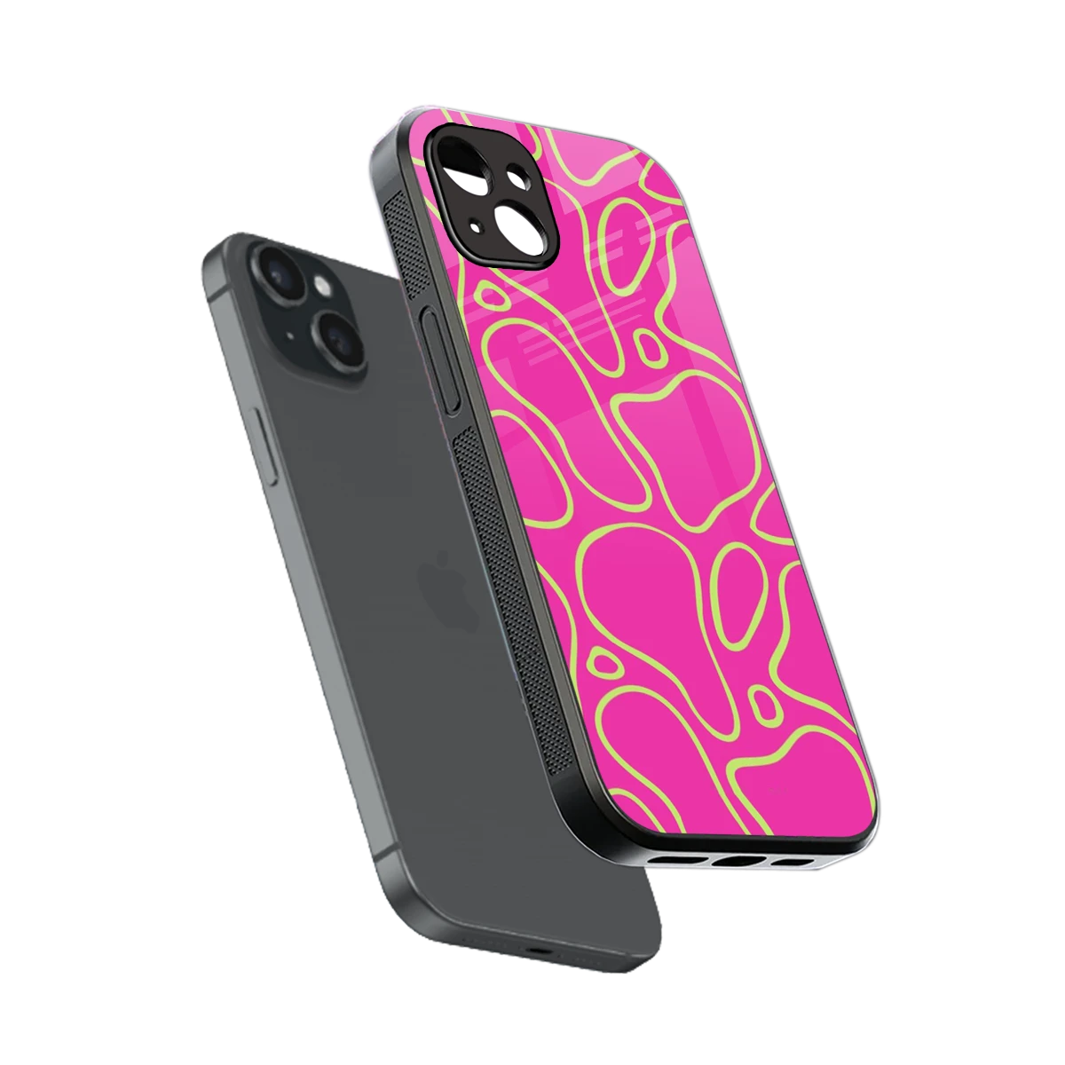 Lush Flow sleek iphone 14 plus cover with tempered glass back and TPU edges