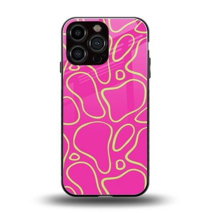 Lush Flow back phone cover | glass case for iphone 15 pro max