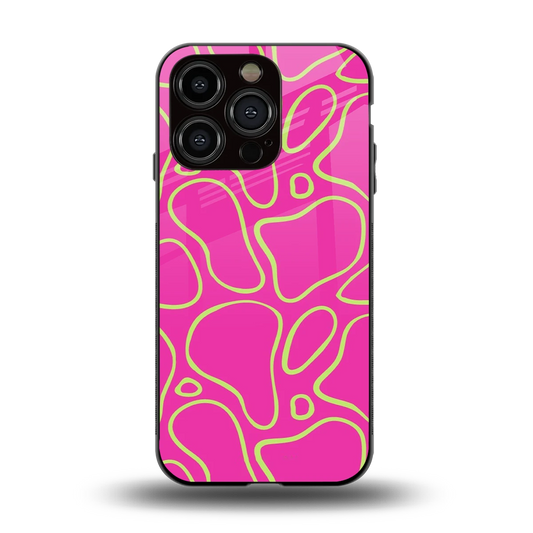 Lush Flow back phone cover | glass case for iphone 15 pro