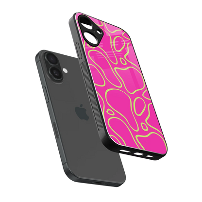 Lush Flow sleek iphone 16 plus cover with tempered glass back and TPU edges