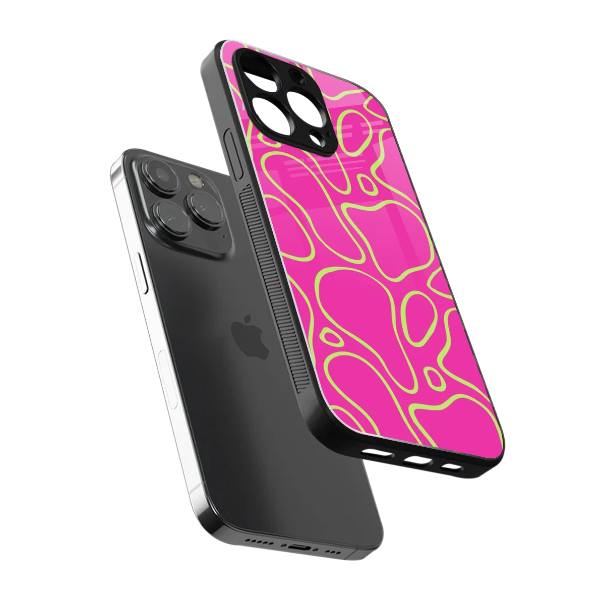 Lush Flow sleek iphone 16 pro max cover with tempered glass back and TPU edges