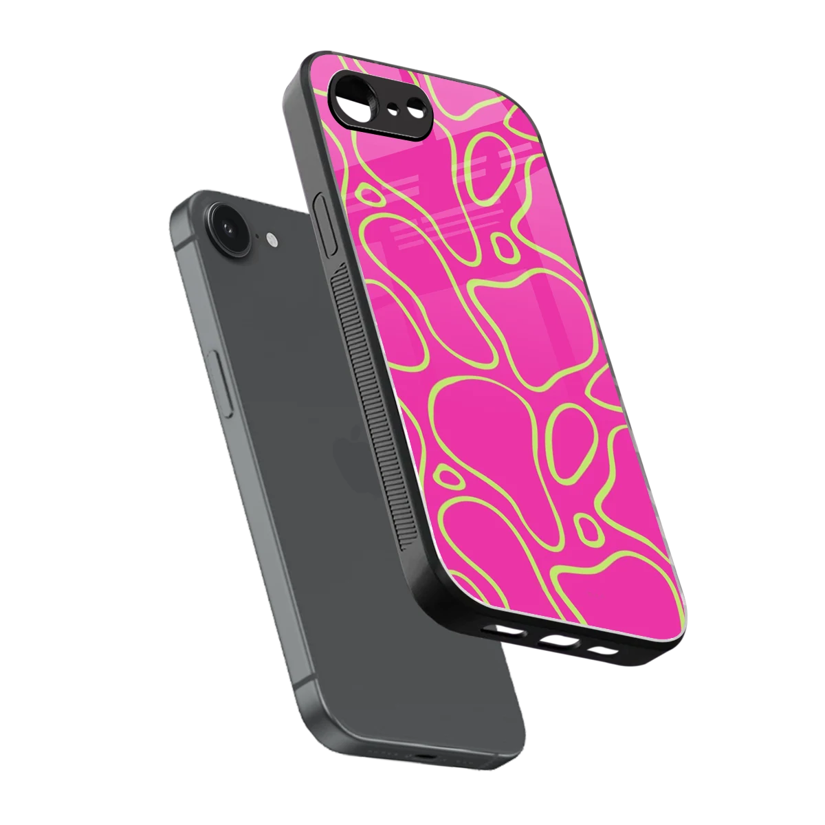 Lush Flow sleek iphone 16e cover with tempered glass back and TPU edges