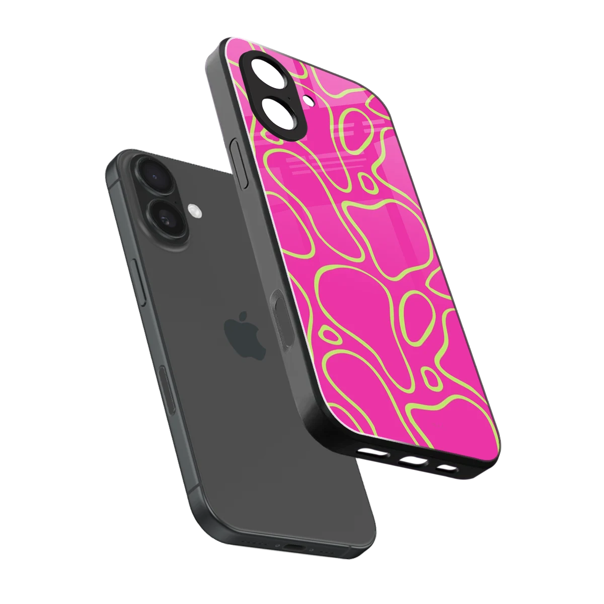 Lush Flow sleek iphone 17 cover with tempered glass back and TPU edges