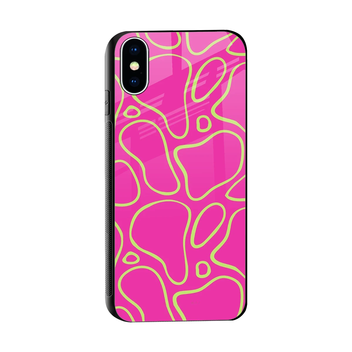 Lush Flow sleek iphone xs cover with tempered glass back and TPU edges