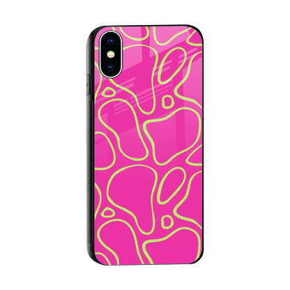 Lush Flow sleek iphone xs cover with tempered glass back and TPU edges