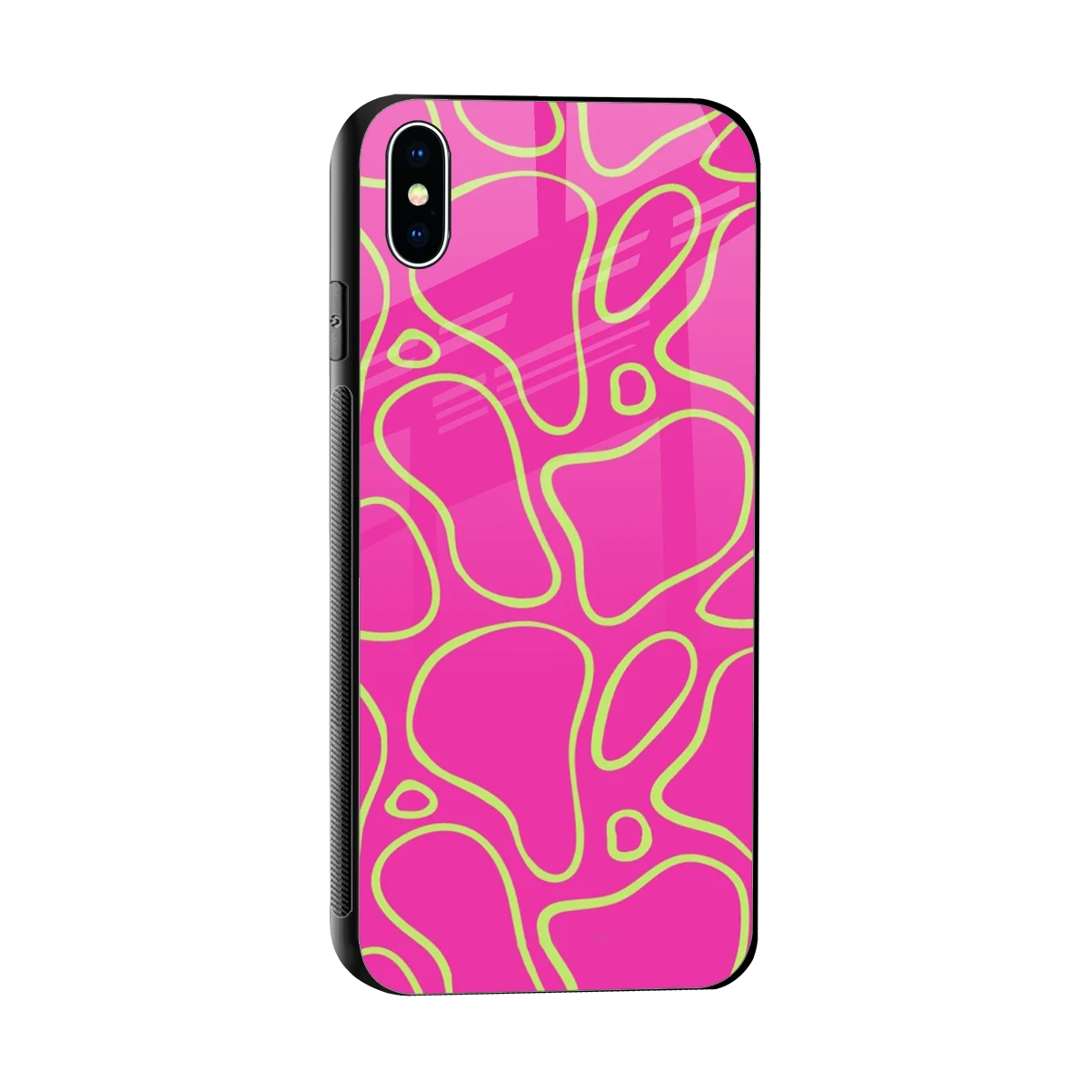 Lush Flow sleek iphone xs max cover with tempered glass back and TPU edges