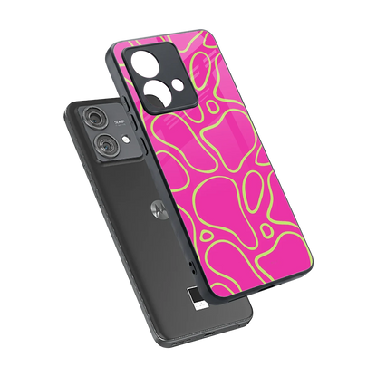 Lush Flow sleek motorola edge 40 neo 5g cover with tempered glass back and TPU edges