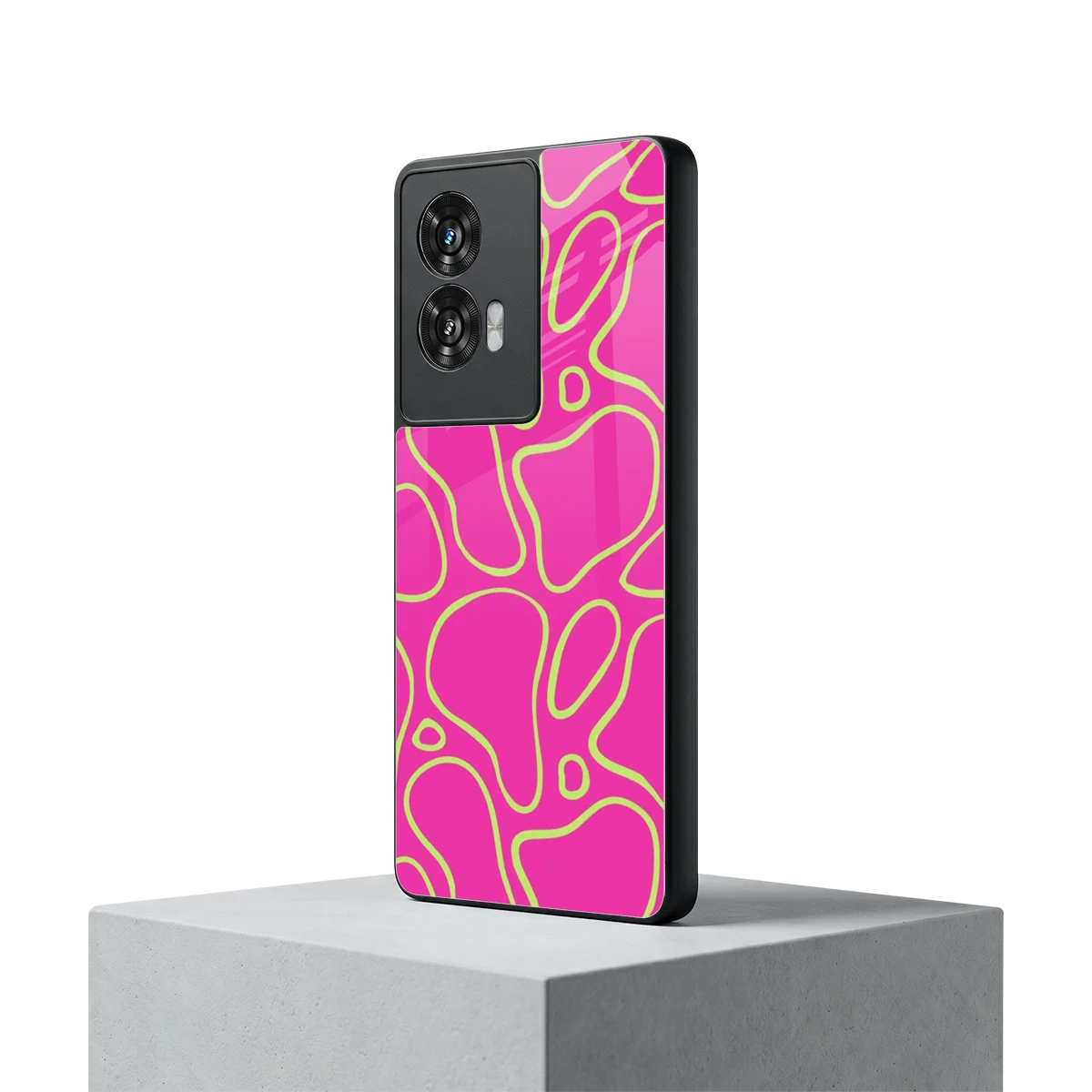 Lush Flow motorola edge 50 fusion mobile cover | shockproof glass phone case