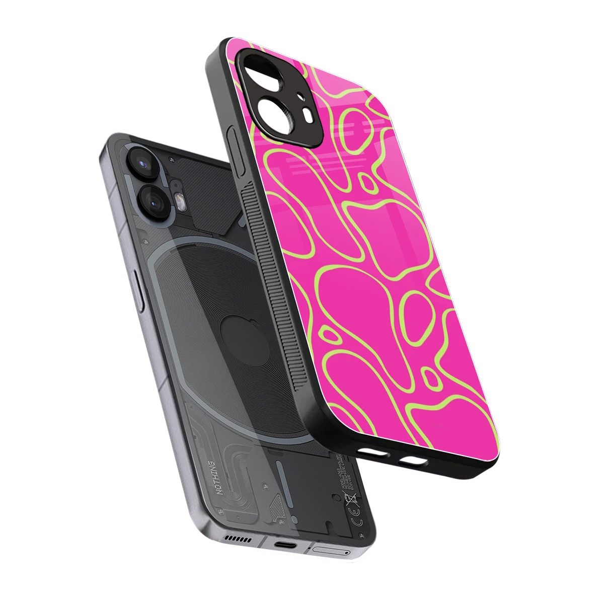 Lush Flow sleek nothing phone 2 cover with tempered glass back and TPU edges