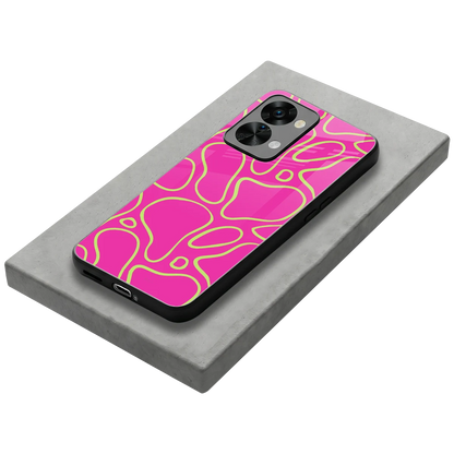 Lush Flow stylish phone case for oneplus nord 2t | glossy glass and slim fit
