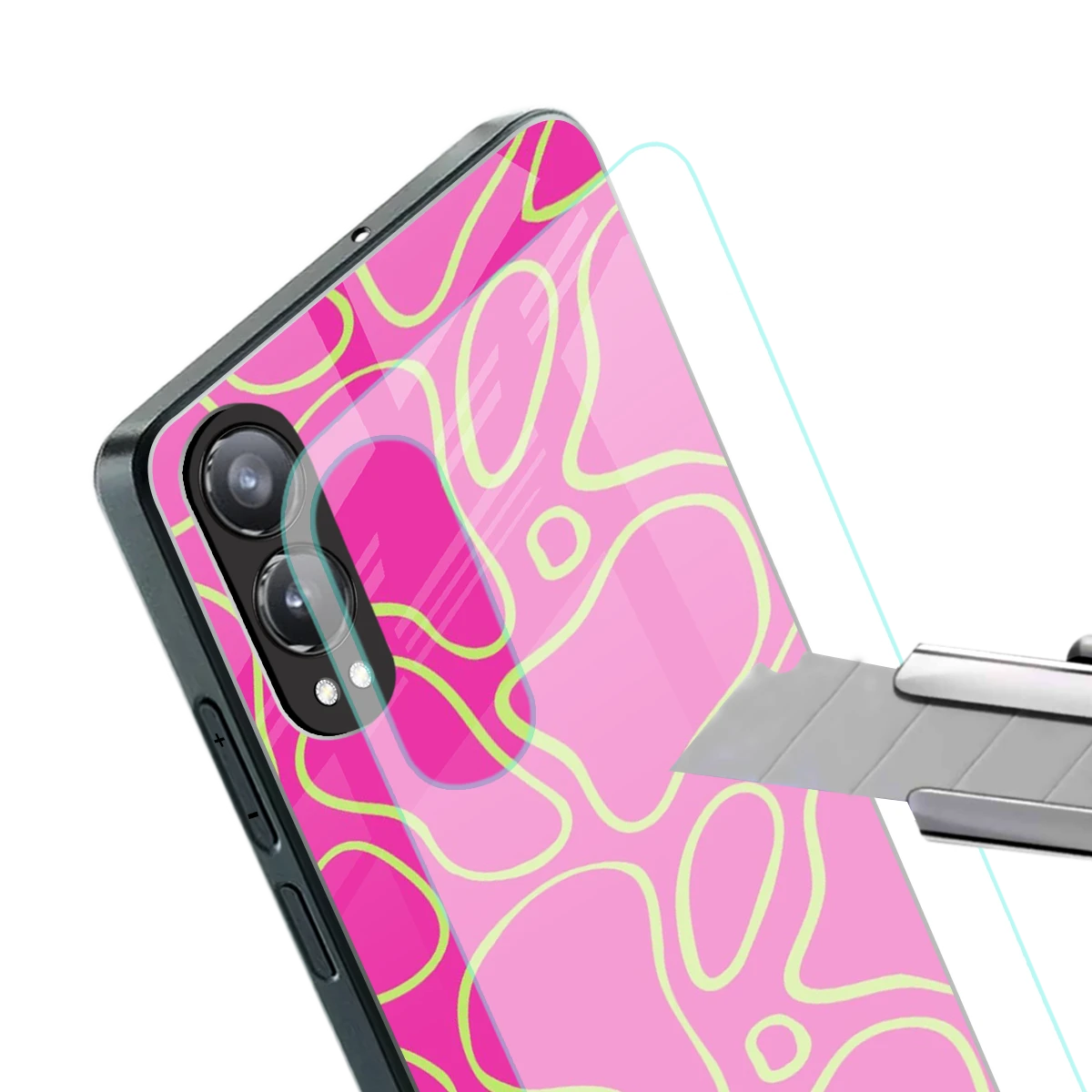 Lush Flow stylish phone case for oneplus nord ce 4 lite | glossy glass and slim fit