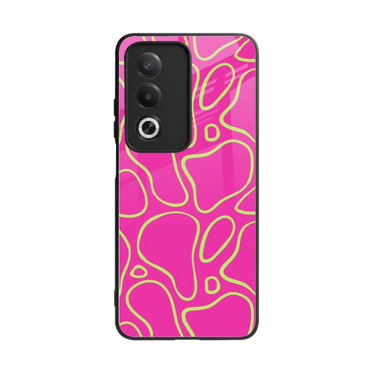 Lush Flow back phone cover | glass case for oppo a3 pro