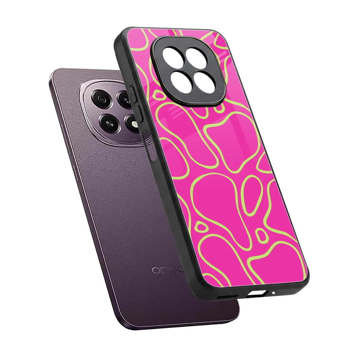Lush Flow sleek oppo f29 5g cover with tempered glass back and TPU edges