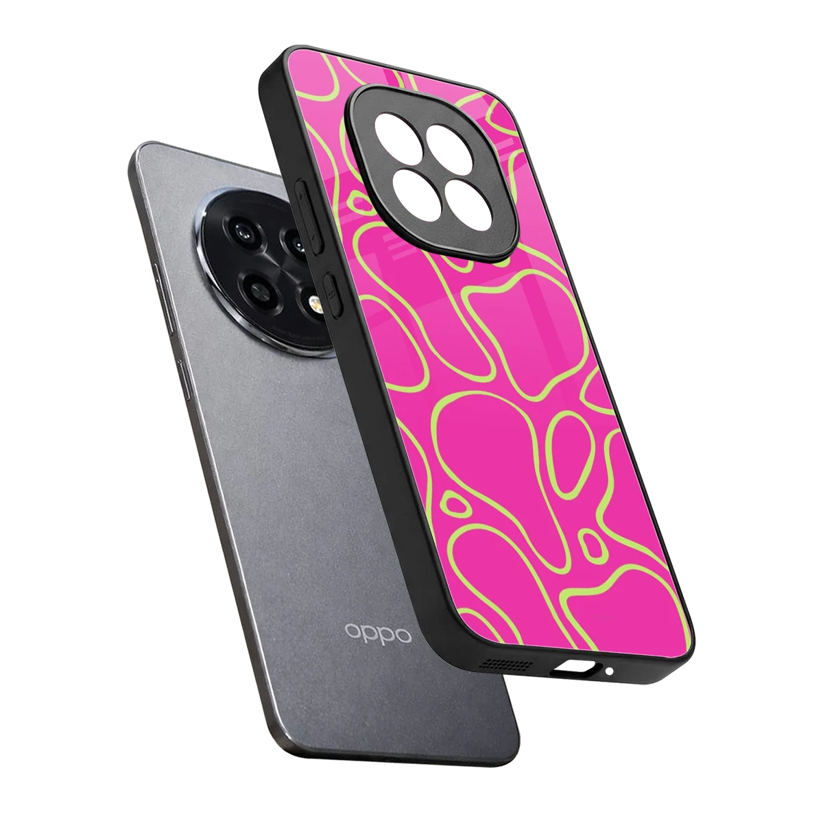 Lush Flow sleek oppo f29 pro 5g cover with tempered glass back and TPU edges