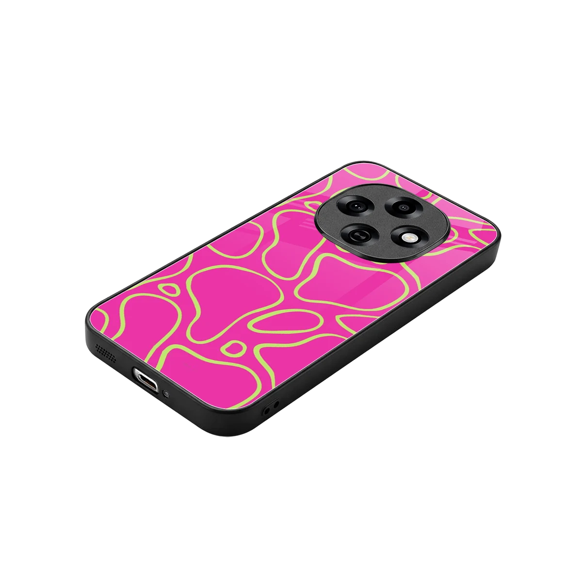 Lush Flow stylish phone case for oppo f31 pro 5g | glossy glass and slim fit