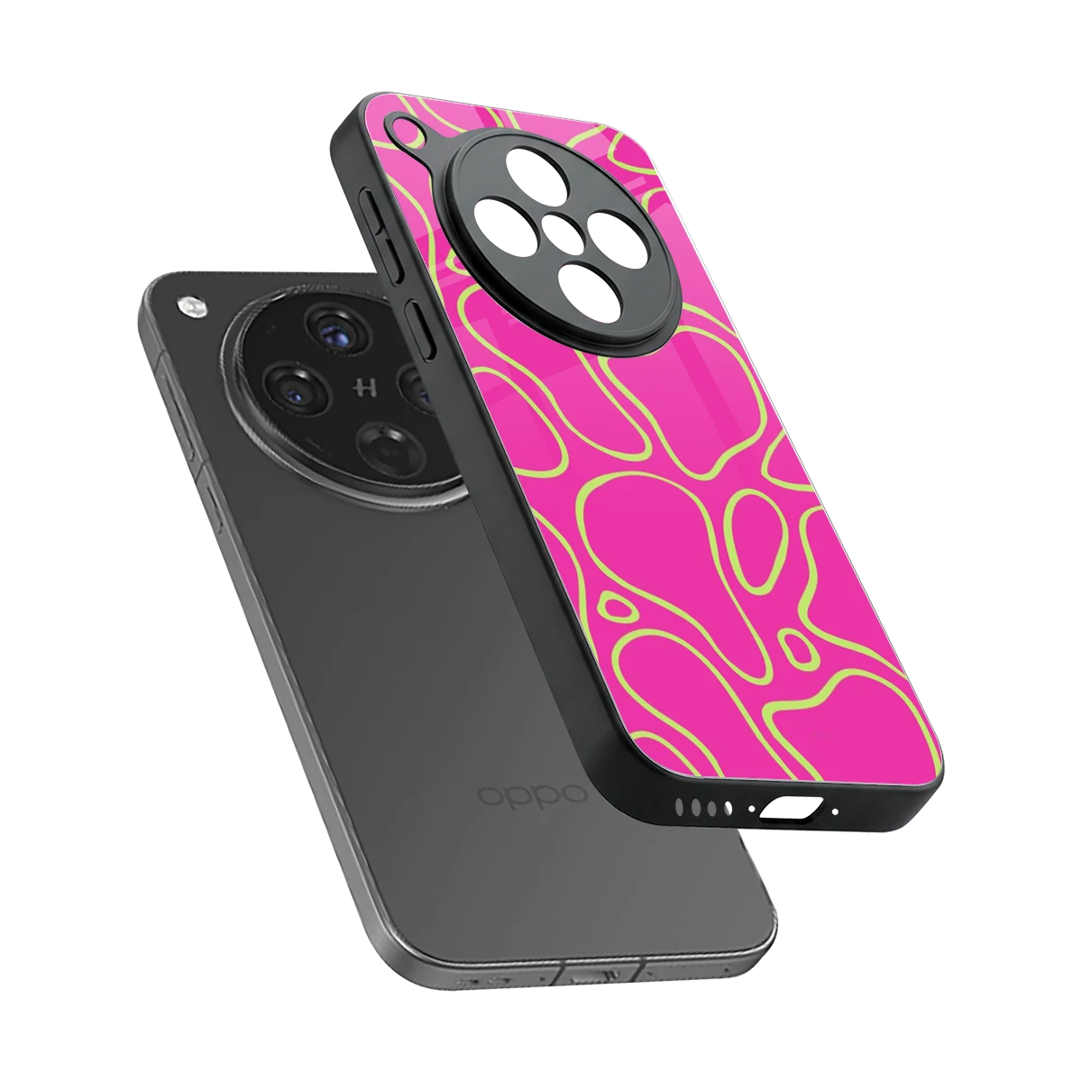 Lush Flow sleek oppo find x8 cover with tempered glass back and TPU edges