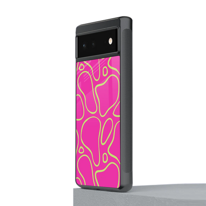 Lush Flow stylish phone case for google pixel 6a | glossy glass and slim fit