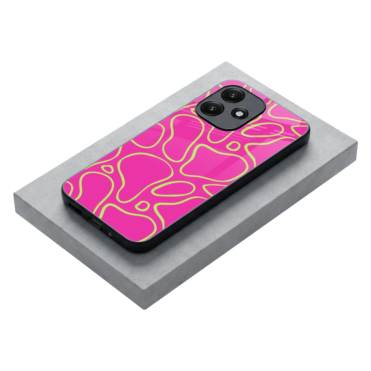 Lush Flow stylish phone case for redmi 12 5g | glossy glass and slim fit
