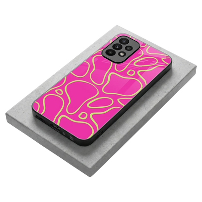 Lush Flow stylish phone case for samsung galaxy a23 | glossy glass and slim fit
