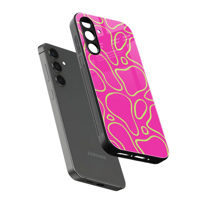 Lush Flow sleek samsung galaxy m35 5g cover with tempered glass back and TPU edges