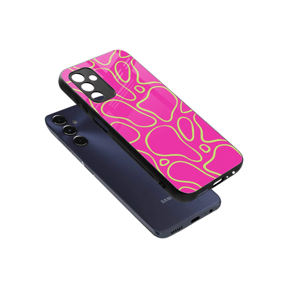 Lush Flow sleek samsung galaxy m14 5g cover with tempered glass back and TPU edges