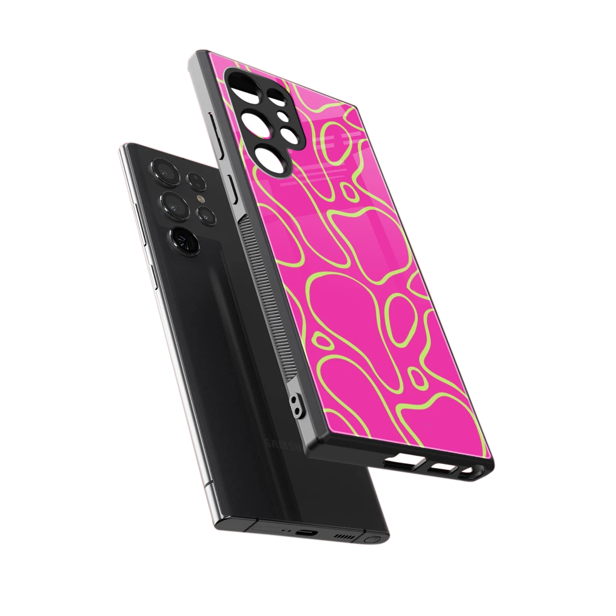 Lush Flow sleek samsung galaxy s24 ultra cover with tempered glass back and TPU edges