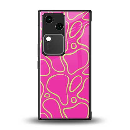 Lush Flow back phone cover | glass case for vivo v30