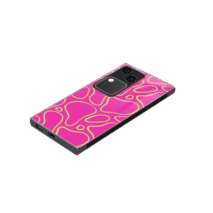 Lush Flow stylish phone case for vivo v30 | glossy glass and slim fit