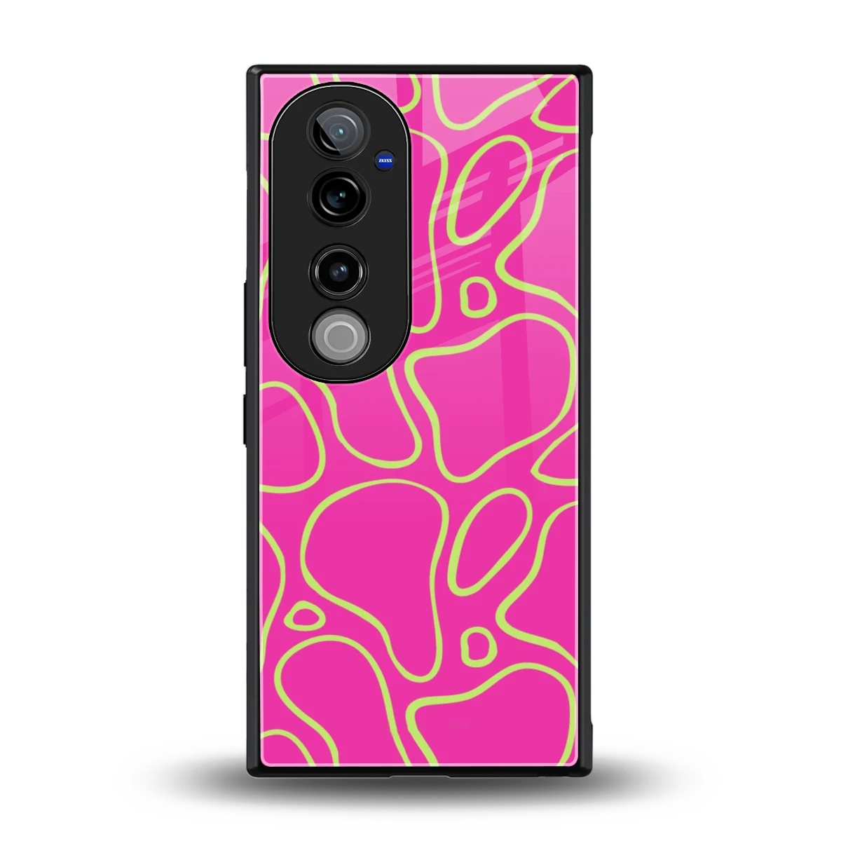 Lush Flow back phone cover | glass case for vivo v40 pro