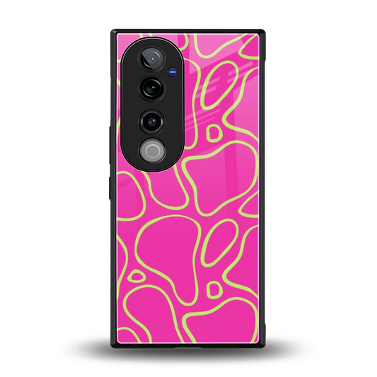 Lush Flow back phone cover | glass case for vivo v40 pro