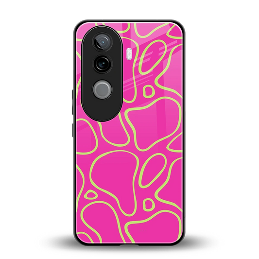 Lush Flow back phone cover | glass case for vivo v40e
