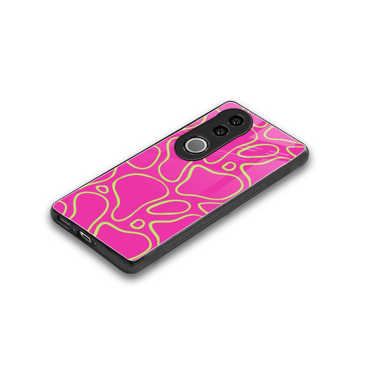 Lush Flow stylish phone case for vivo v50 | glossy glass and slim fit
