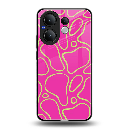 Lush Flow back phone cover | glass case for vivo v60