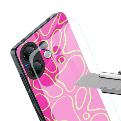 Lush Flow stylish phone case for vivo v60 | glossy glass and slim fit