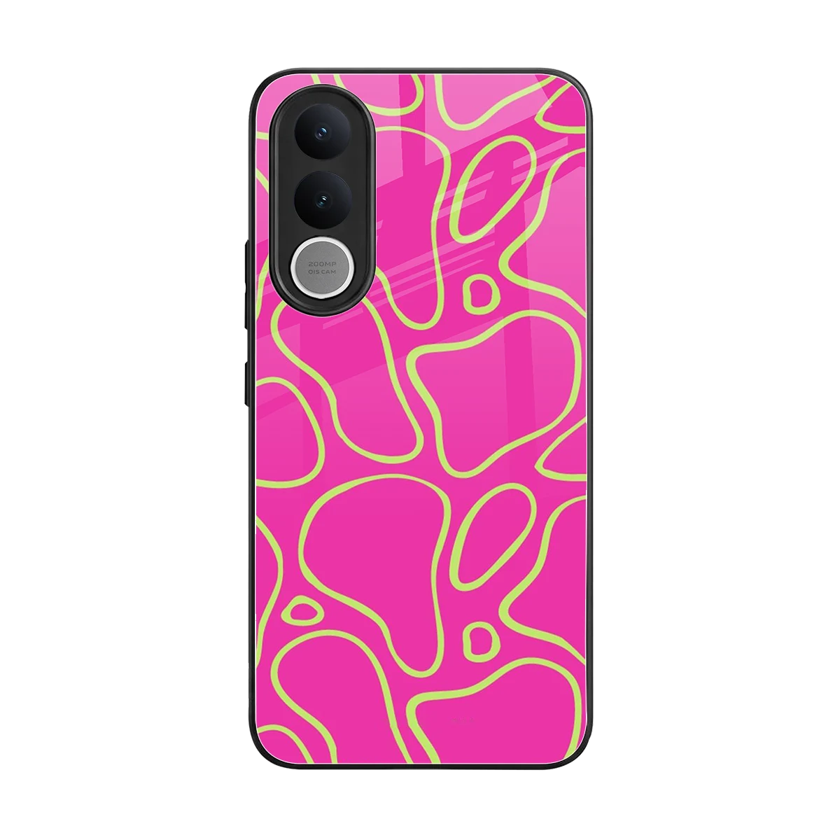 Lush Flow back phone cover | glass case for vivo v70 fe