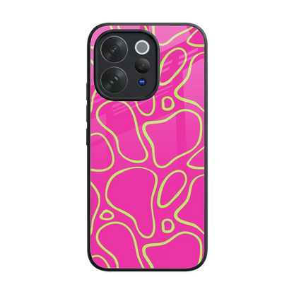 Lush Flow back phone cover | glass case for vivo v70 elite