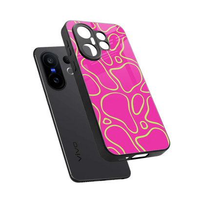 Lush Flow sleek vivo x200 fe cover with tempered glass back and TPU edges