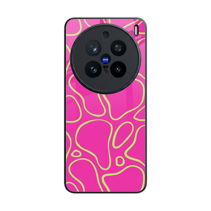 Lush Flow back phone cover | glass case for vivo x200 pro