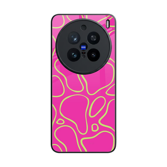 Lush Flow back phone cover | glass case for vivo x200 pro