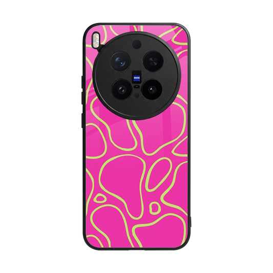 Lush Flow back phone cover | glass case for vivo x300 pro