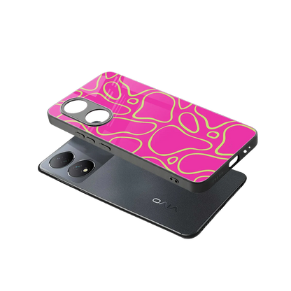 Lush Flow sleek Vivo-y100 cover with tempered glass back and TPU edges