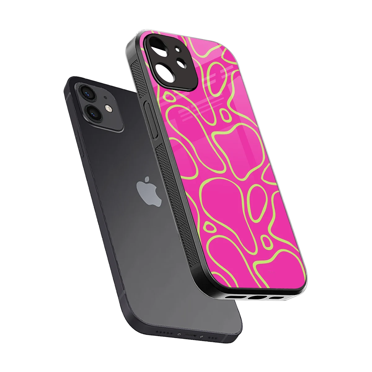 Lush Flow sleek iphone 12 cover with tempered glass back and TPU edges