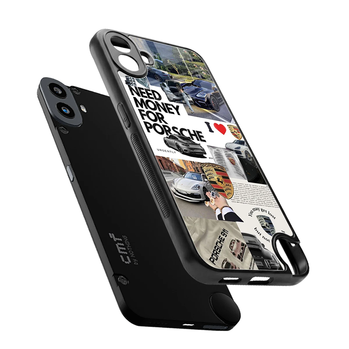 Luxe Dreams sleek cmf nothing phone 1 cover with tempered glass back and TPU edges