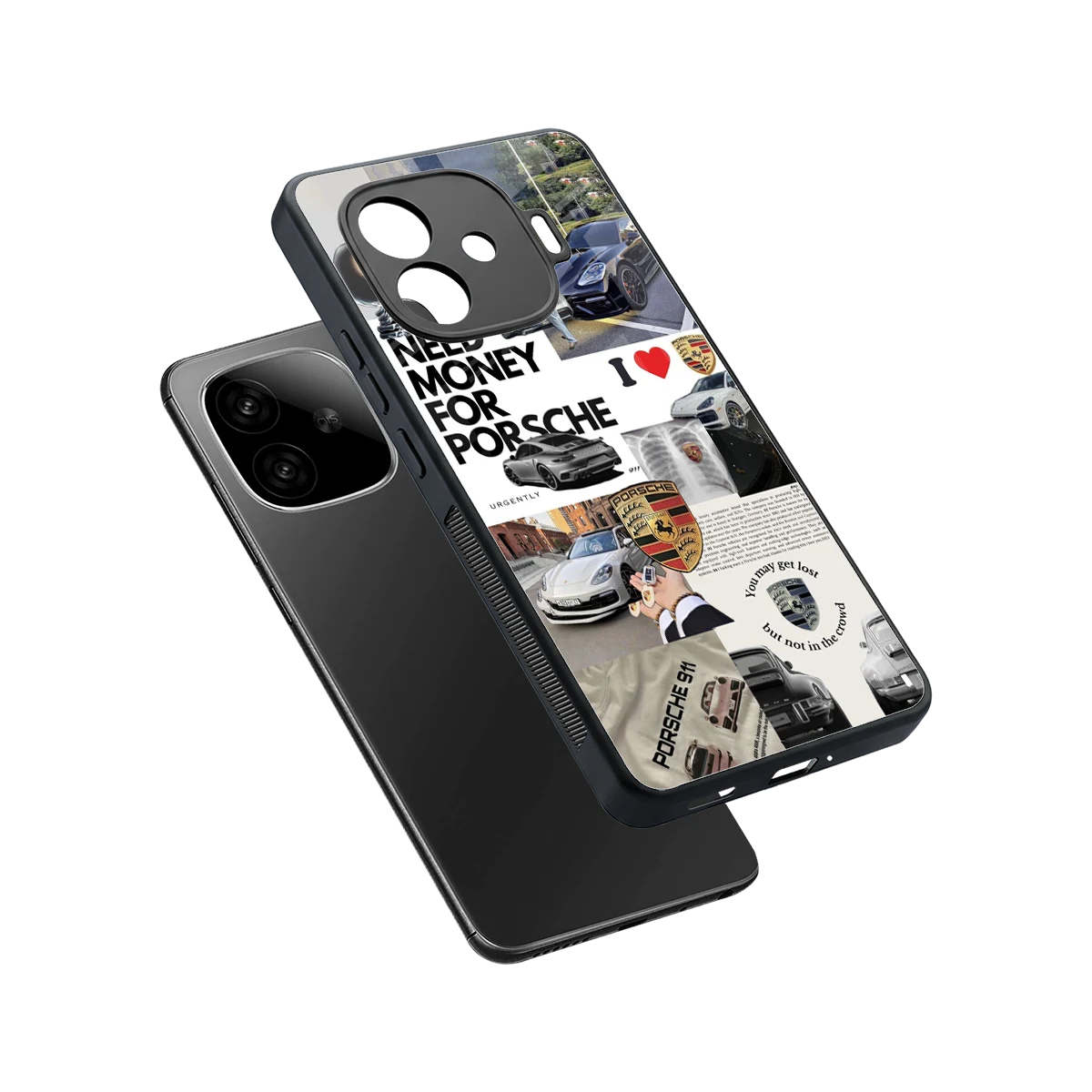 Luxe Dreams sleek iqoo neo 10r 5g cover with tempered glass back and TPU edges