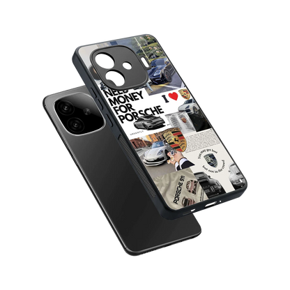 Luxe Dreams sleek iqoo neo 10r 5g cover with tempered glass back and TPU edges