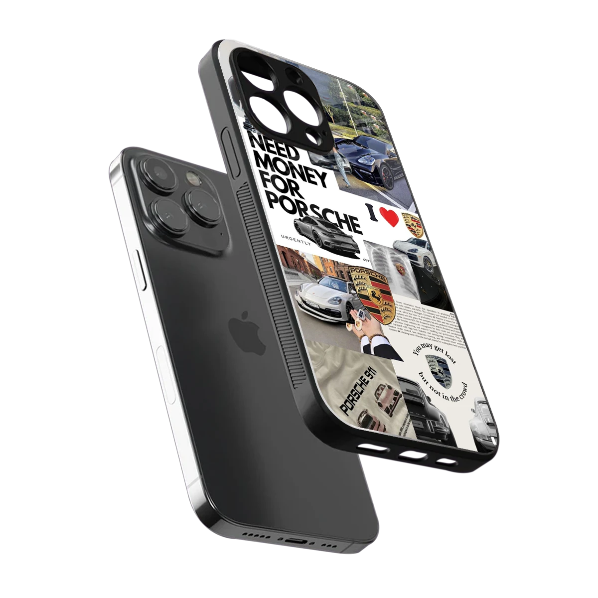 Luxe Dreams sleek iphone 13 pro cover with tempered glass back and TPU edges