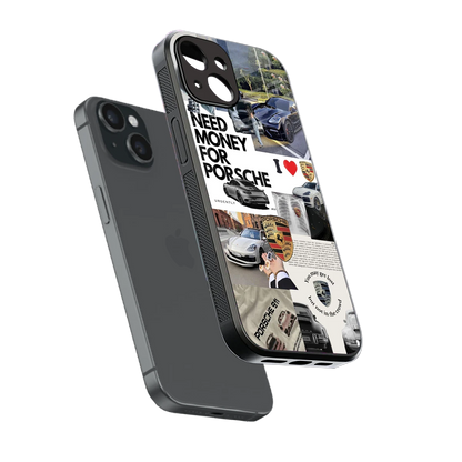 Luxe Dreams sleek iphone 14 cover with tempered glass back and TPU edges