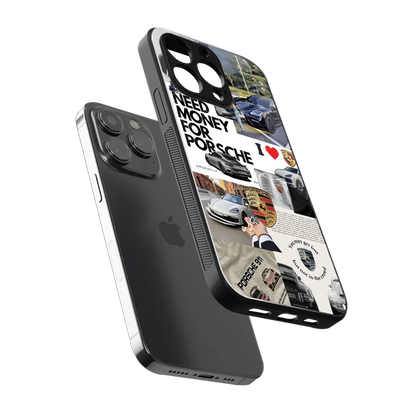 Luxe Dreams sleek iphone 15 pro max cover with tempered glass back and TPU edges