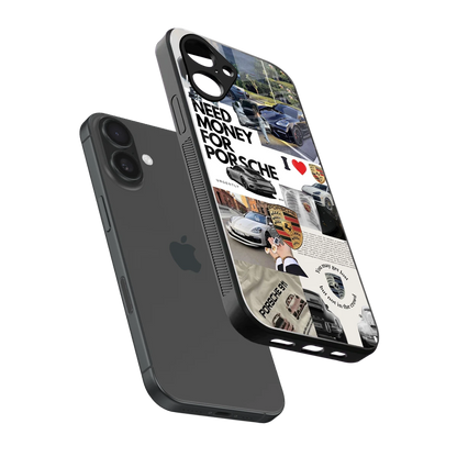 Luxe Dreams sleek iPhone 16 cover with tempered glass back and TPU edges